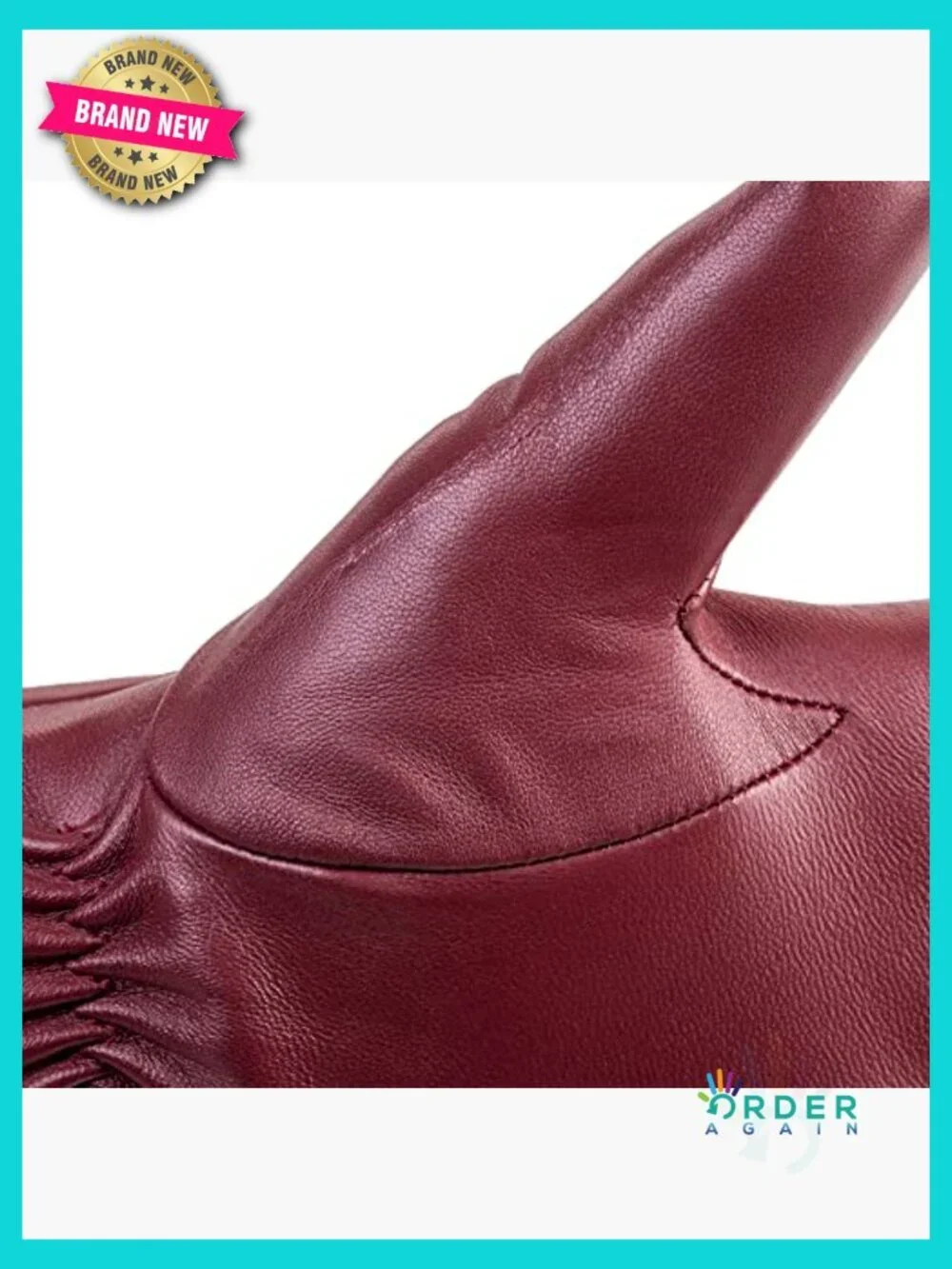 Leather Gloves with Cashmere Lining Touchscreen Compatible Winter Driving